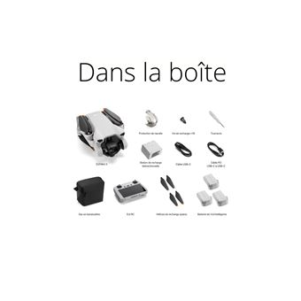 drone dji mini 3 fly more combo avec radiocommande smart controller gris drone dji mini 3 fly more combo avec radiocommande smart controller gris