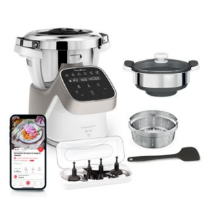 moulinex robot cuiseur companion pro + cuiseur vapeur yy5286fg