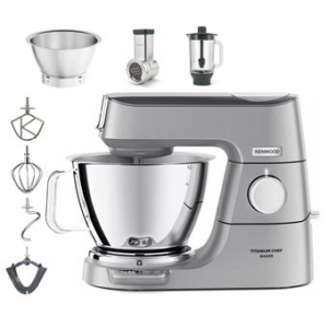 kenwood titanium chef baker kvc85.004si robot pâtissier 1200 watt argent